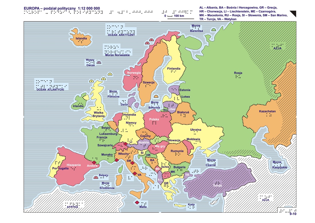 Mapa Europy Ze Stolicami Test 9-10. Europa – podział polityczny